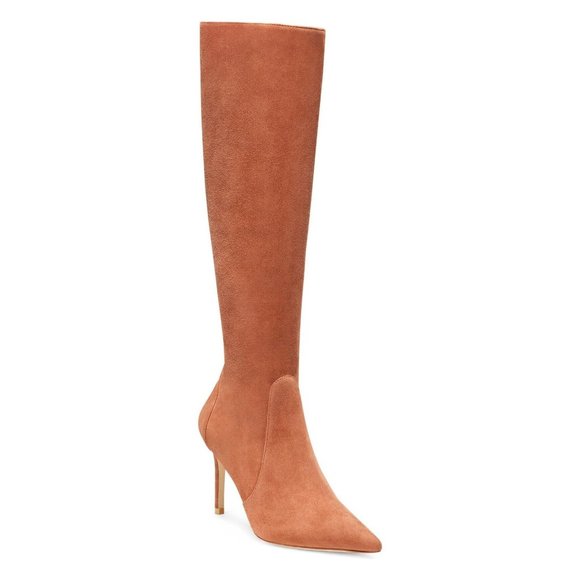 Stuart Weitzman Shoes - $850 Stuart Weitzman Stuart 85 Knee High Pointed Toe Zip Boot SUEDE 9 (PA15)